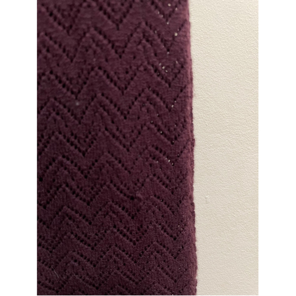 Revolve Heartloom Knit Crochet Maxi Skirt Sheer Womens Burgundy Small Slit - Picture 7 of 9